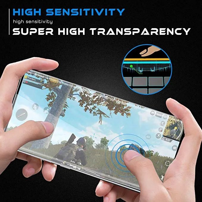 3D CUSE CASE Przyjazny szklany szklany klej boczny folia ochraniacza dla Samsung Galaxy S24 Ultra S23 Plus S22 S21 S20 S10 S9 S8 Uwaga 20 Obsługa linii palców HD Clear