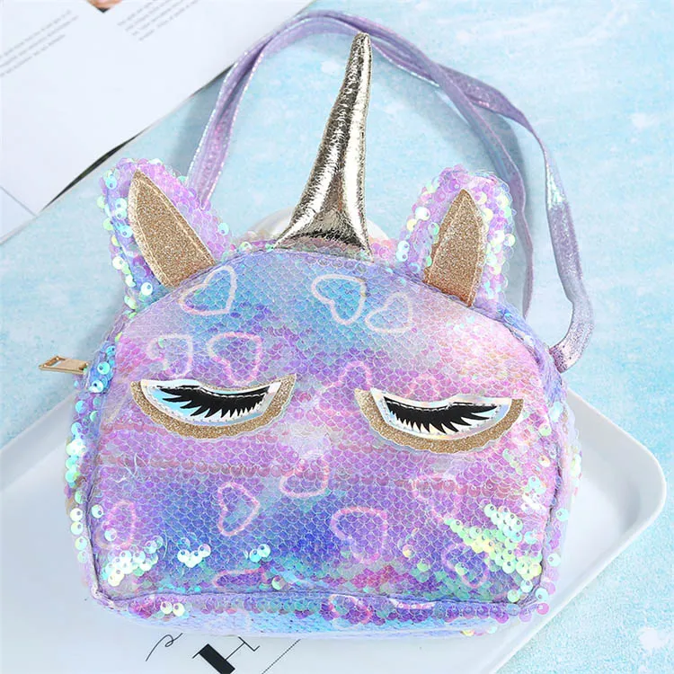 Multicolor Unicorn Sequin Bag, For Casual Wear at best price in Vellore |  ID: 22499414491