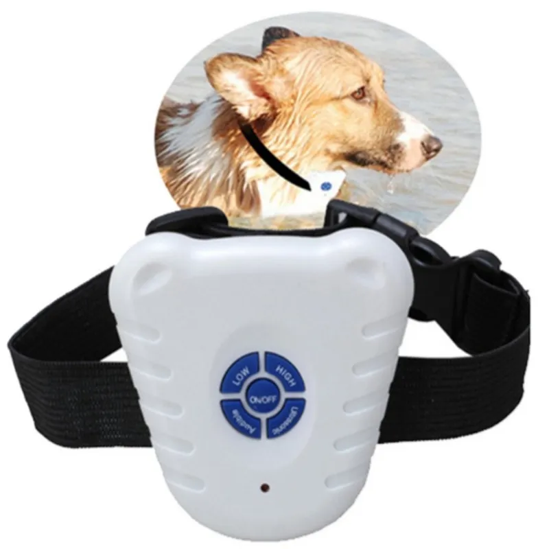 nuovo di zecca Ultrasuoni Pet Dog Anti Bark Stop Training Collari Bark collare per cani collare macchina per addestramento cani