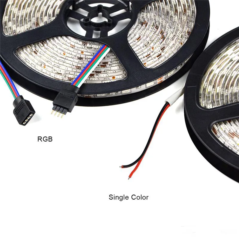 방수 IP65 300 LED 5M 5050 유연한 빛 차가운 백색 온난 한 백색 60leds 스트립 주도 SMD 8 색 / M 테이프를 주도