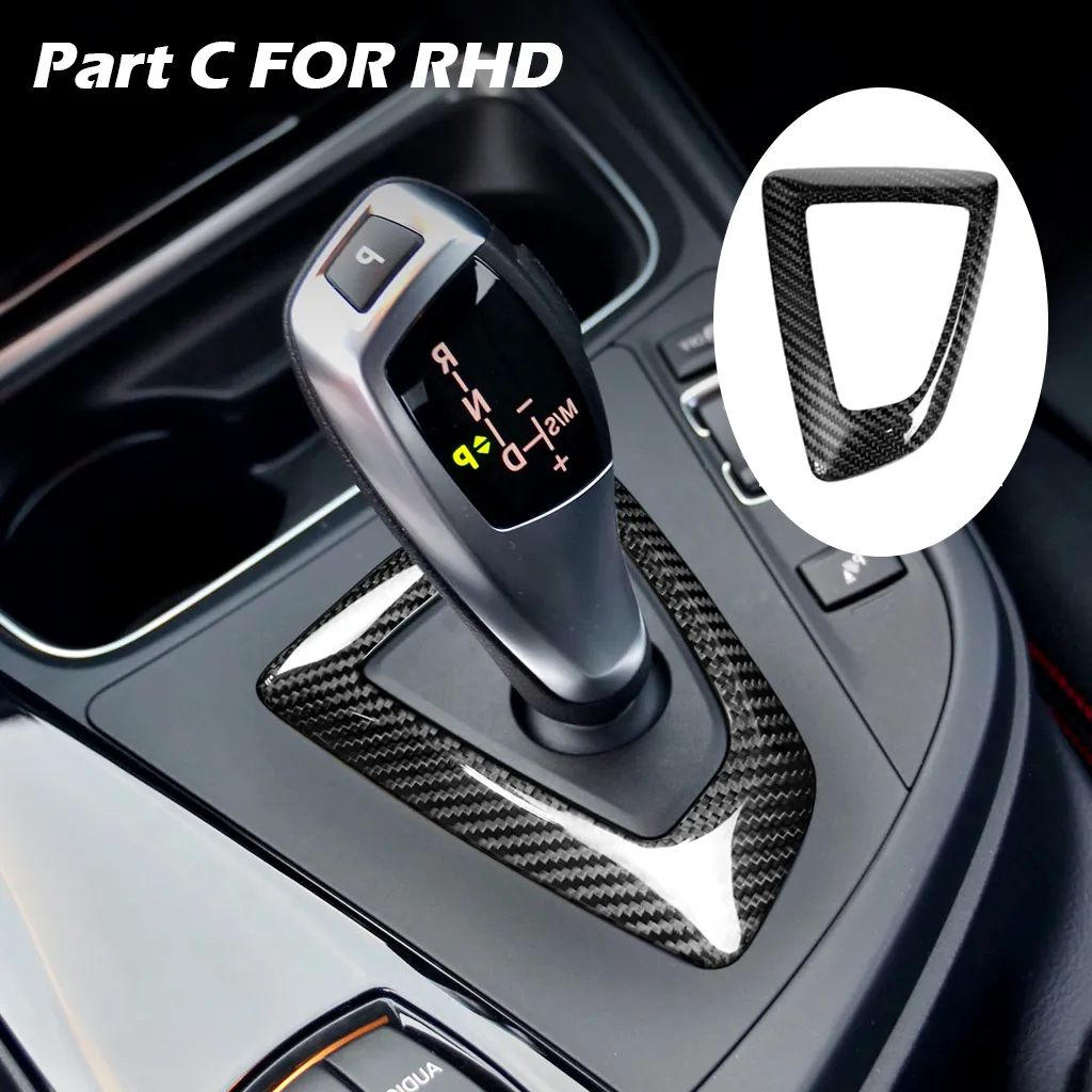 BMW Carbon Fiber Carbon Shift Knob Knob And Panel Cover For F20 F22 Series  F10 20 From Gorg, $28.09