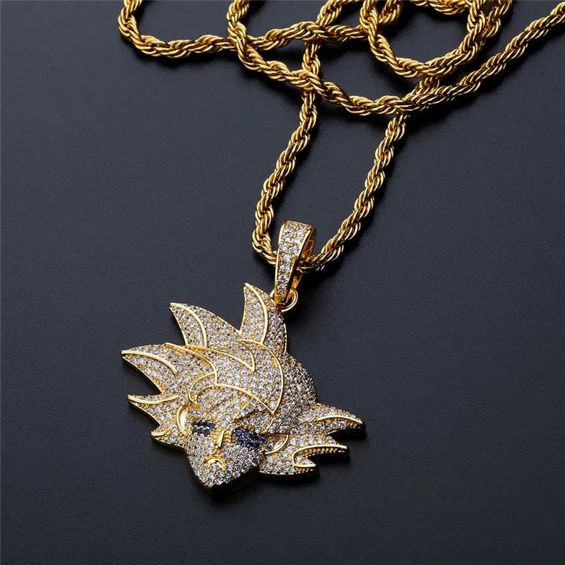 Iced out goku pendant deals