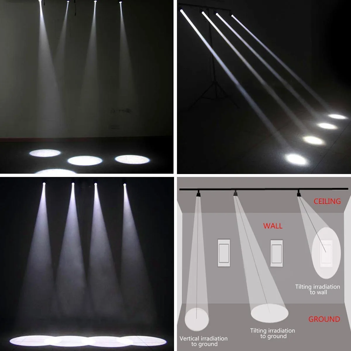 3 W 220-240LM Mini LED Efeitos de Luzes de Palco DJ Projetor Lâmpada Com Controle Remoto Para Karaoke Bar Fotografia Festa de Casamento