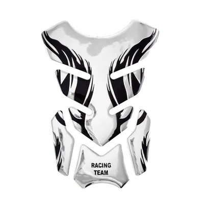 Protection Réservoir Moto 3D Tank Pad Adhésif Noir Or - Anti-Rayures Universelle