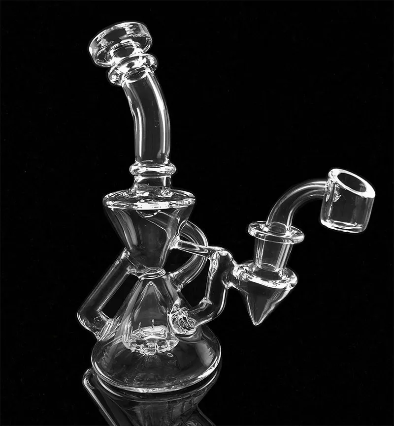 Dropshipping Glassart Recycler Bong Water Pipe With Cyclone Dab Rig ...