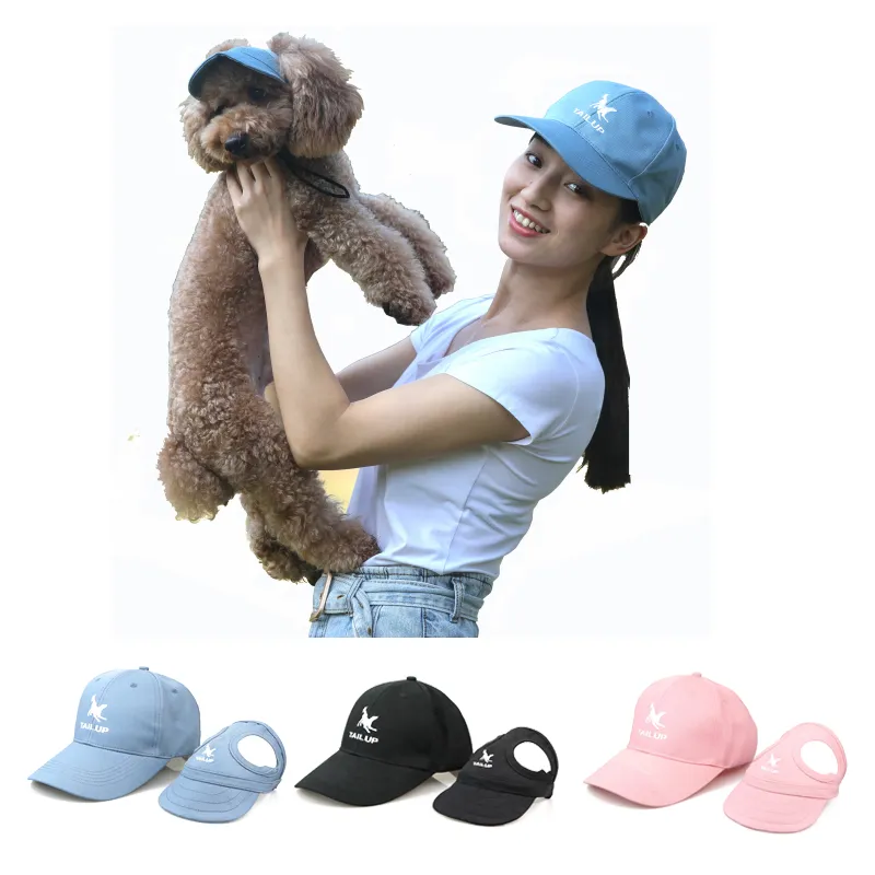 Dog Pet Hat Acessórios bonito da Cabeça Pet Lover Hat para o cão mestre Pessoas Sun Baseball Viagem Outdoor Caps Cat NZH07