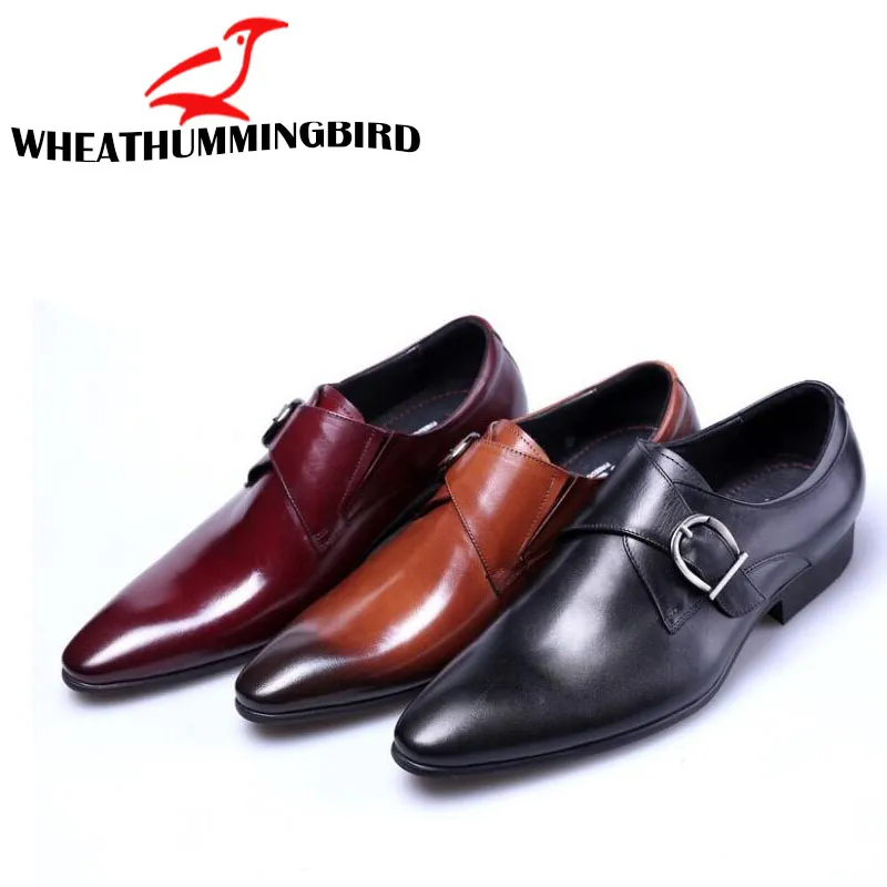Classic Formal Shoes Casual Dress Shoes Mens Double Monk Strap Buckle Leather Oxford Pointed Toe Oxford Big Size LH 82 2 030 DHgate