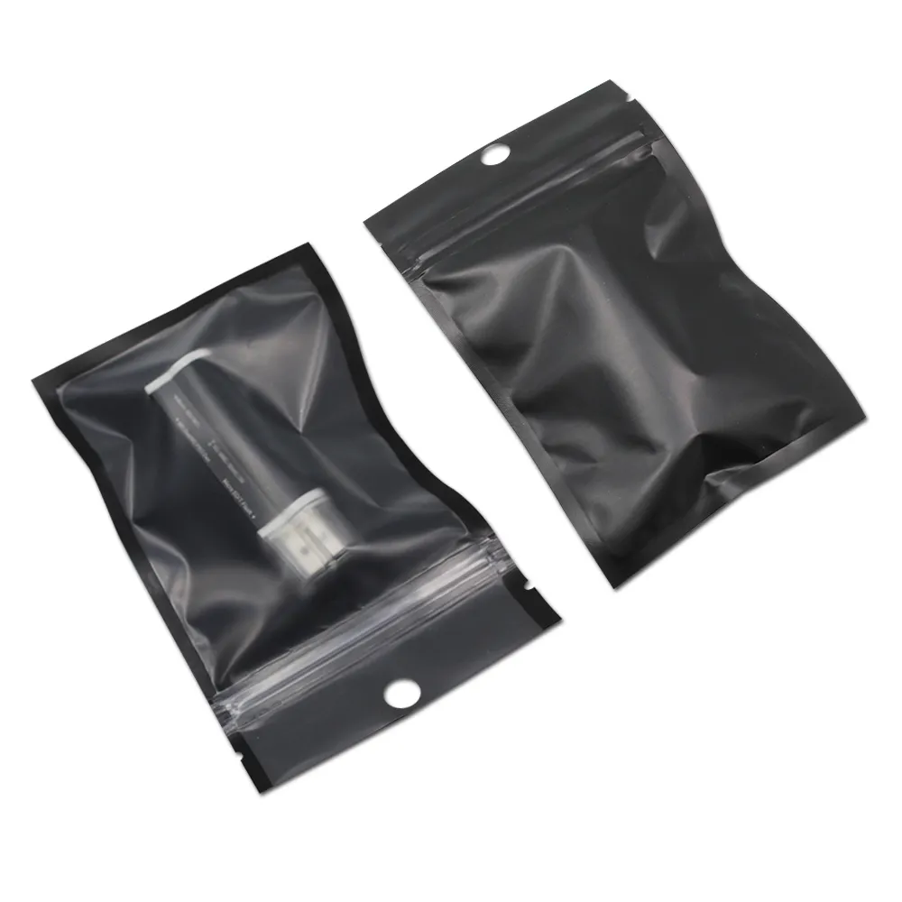 Wholesale Black Resealable Matte Front Clear Plastic Zipper Electronics Mini Resealable Plastic Bags 8.5x13 Cm Poly Resealing Self Sealing Pouches From Acc packaging 9.8 DHgate.Com