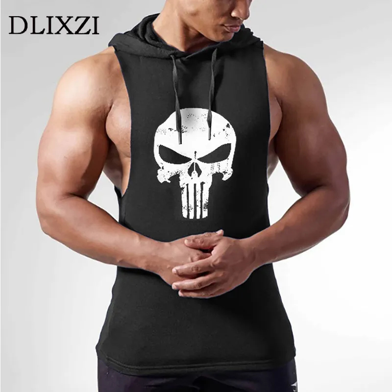 Dlixzi Hombres Sudadera Con Capucha Sin Mangas Punisher Camiseta De  Entrenamiento De Calle Sudaderas Ropa Deportiva Chaleco Con Capucha Hombre  Gimnasios Culturismo Ropa De 20,32 €