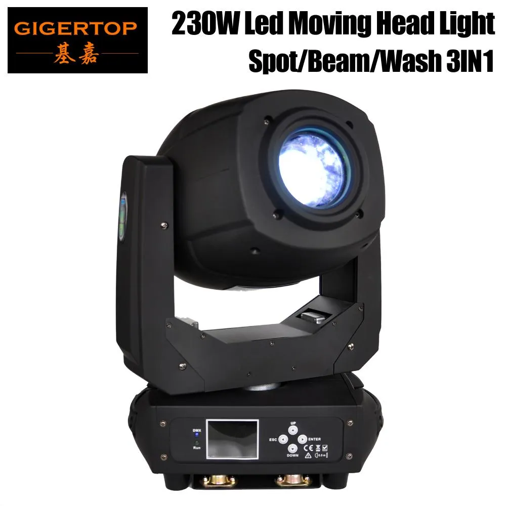 TIPTOP 230W LED Moving Head Light Beam Spot Zoom Lyre Rotatie 6 + 5 Twee Effect Prisma Moving Head voor DJ Nightclub Party Light TP-L230S