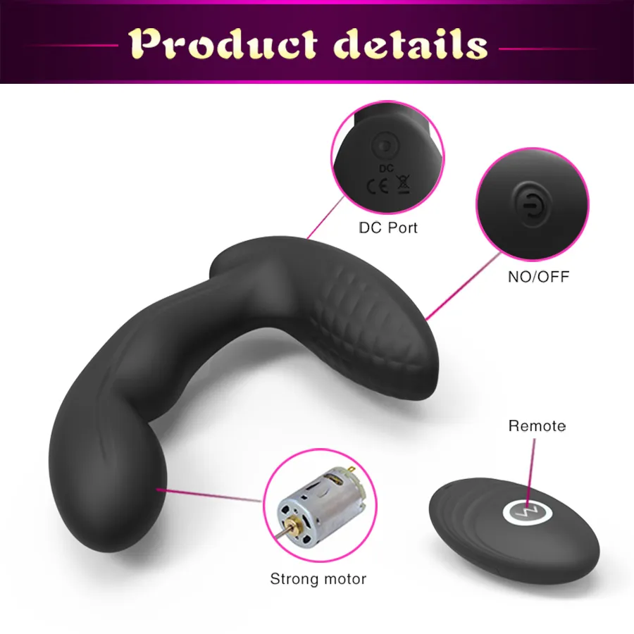 Radio Controlled Silicone Anal Vibrator: Dual... From Junlong03, $15.65