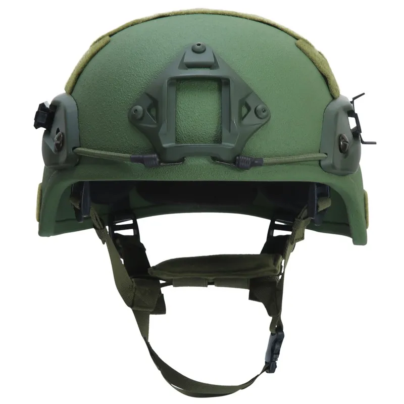 Hela verklig Mich 2000 Nij IIIA Army Tactical Helmet Ballistic Aramid Uhmwpe Säkerhetshjälmhuvudskydd för jakt Airsoft W243L