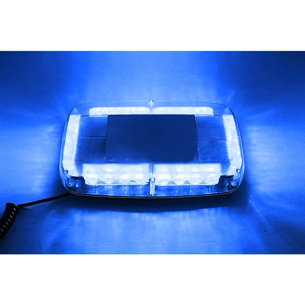 Luce Lampeggiante LED Blu E Rossa Per Emergenze - Lampada Stroboscopica 8 LED, 12V, Impermeabile IP65 Per Auto E Veicoli