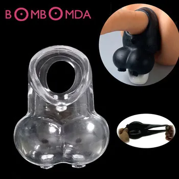 Scrotum Binding Device Soft Male Scrotal Bound Penis Rings Scrotum Stretcher Chastity Last Delay Penis Ring Sex Toys For Men O4
