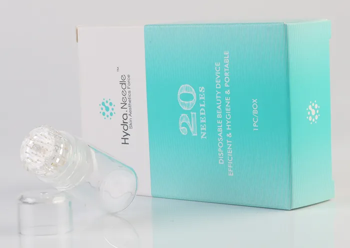 Nieuwe Hydra Naald 20 Aqua Micro Channel Mesotherapie Goud Naald Fijne Touch System Derma Stamp CE