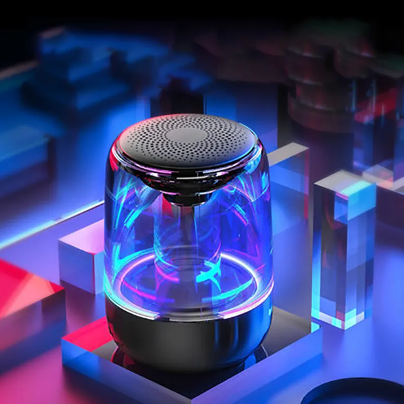 Mini Portable Wireless Bluetooth Speaker with Colorful Lights - Outdoor ...