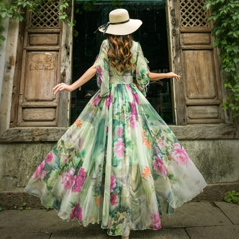 Floral clearance chiffon dresses - Official Online Store
