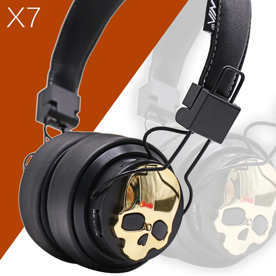 D'origine NIA-X7 Casque Sans Fil Blutooth Avec Micro Stéréo Bluetooth Casque Support TF Carte FM Radio Sport Écouteur APP CONTROL X7