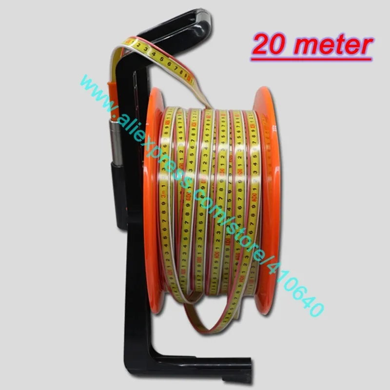 Новая техника 20 -метровой стальной кабель Портативный измеритель уровня воды для глубины плотины озеро ирригационная гидроэнергетика или подземная вода