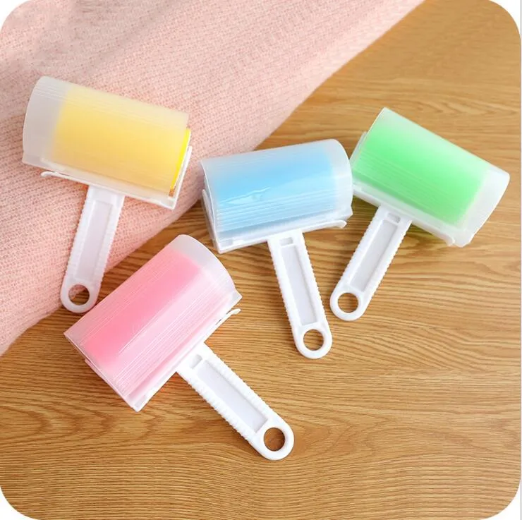 Zmywalny Kleisty Lint Roller Cleaner Sticky Picker Pet Włosy Ubrania Fluff Reusable Cleaning Szczotka do czyszczenia domowego