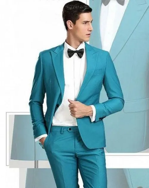 Fashion Slim Fit smokings marié Pic Lapel Groomsmen mariage Smokings excellents hommes formel Blazer Prom Suit Jacket (veste + pantalon + cravate) 1280