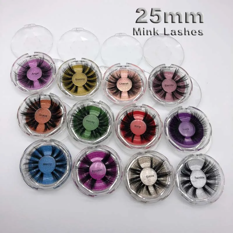 25mm 5d ögonfransar mink tjocka ögonfransar crisscross cruelty free volym mink fransar mjuka stora dramatiska fulla ögonfransar makeup verktyg grossist