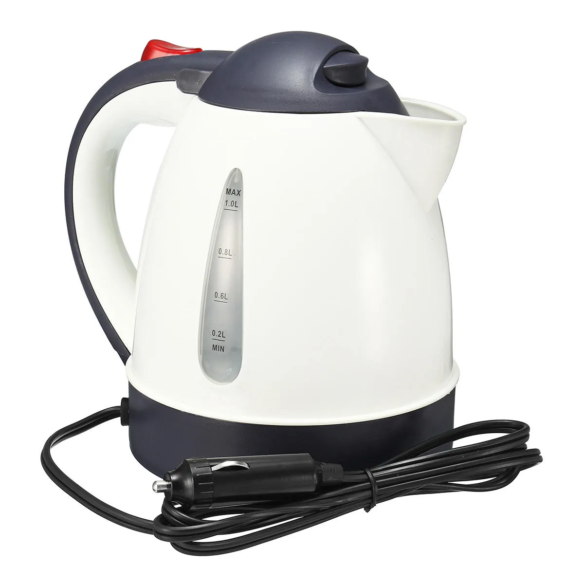 Bouilloire de Voiture, 750ML 12V Bouilloire Voiture de Voyage Électrique en  Acier Inoxydable avec Chargeur de Voiture Chauffée de Tasse pour l'Eau