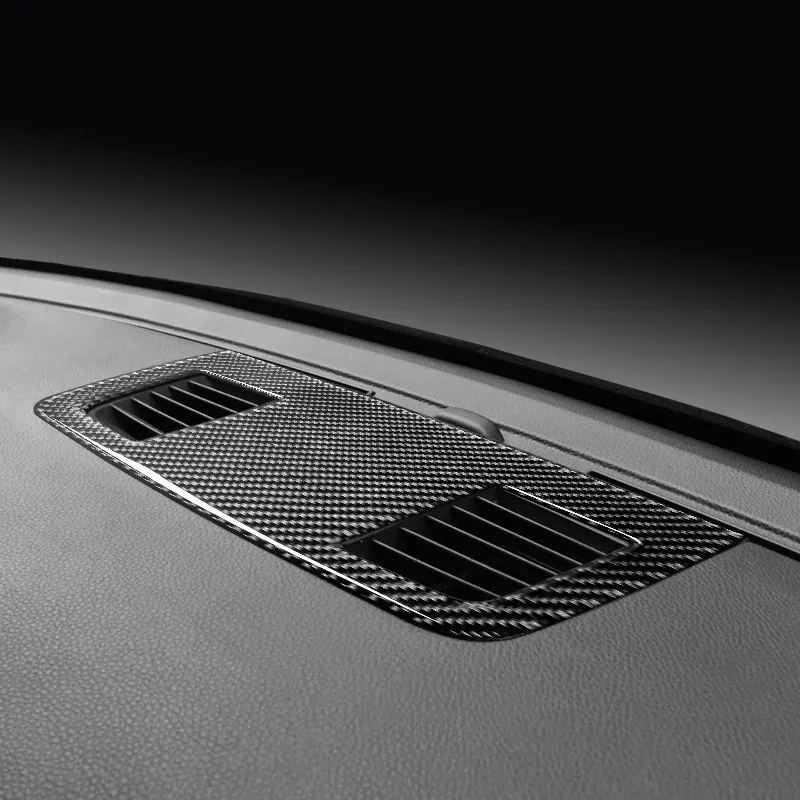 Carbon Fiber Dashboard Speaker Panel Decoration Carbon Sticker For BMW