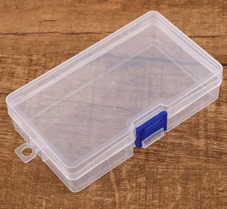 Acquista Mini contenitore di plastica scatola di  immagazzinaggio/organizzatore di gioielli piccolo trasparente con custodia con  coperchio