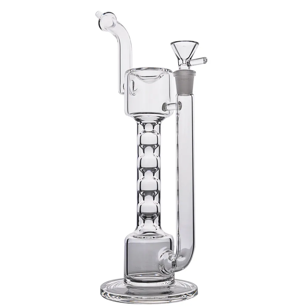 Tuyaux d'eau en verre épais uniques narguilés nouveau Dab Bong en gros 12 pouces et joint de 14mm