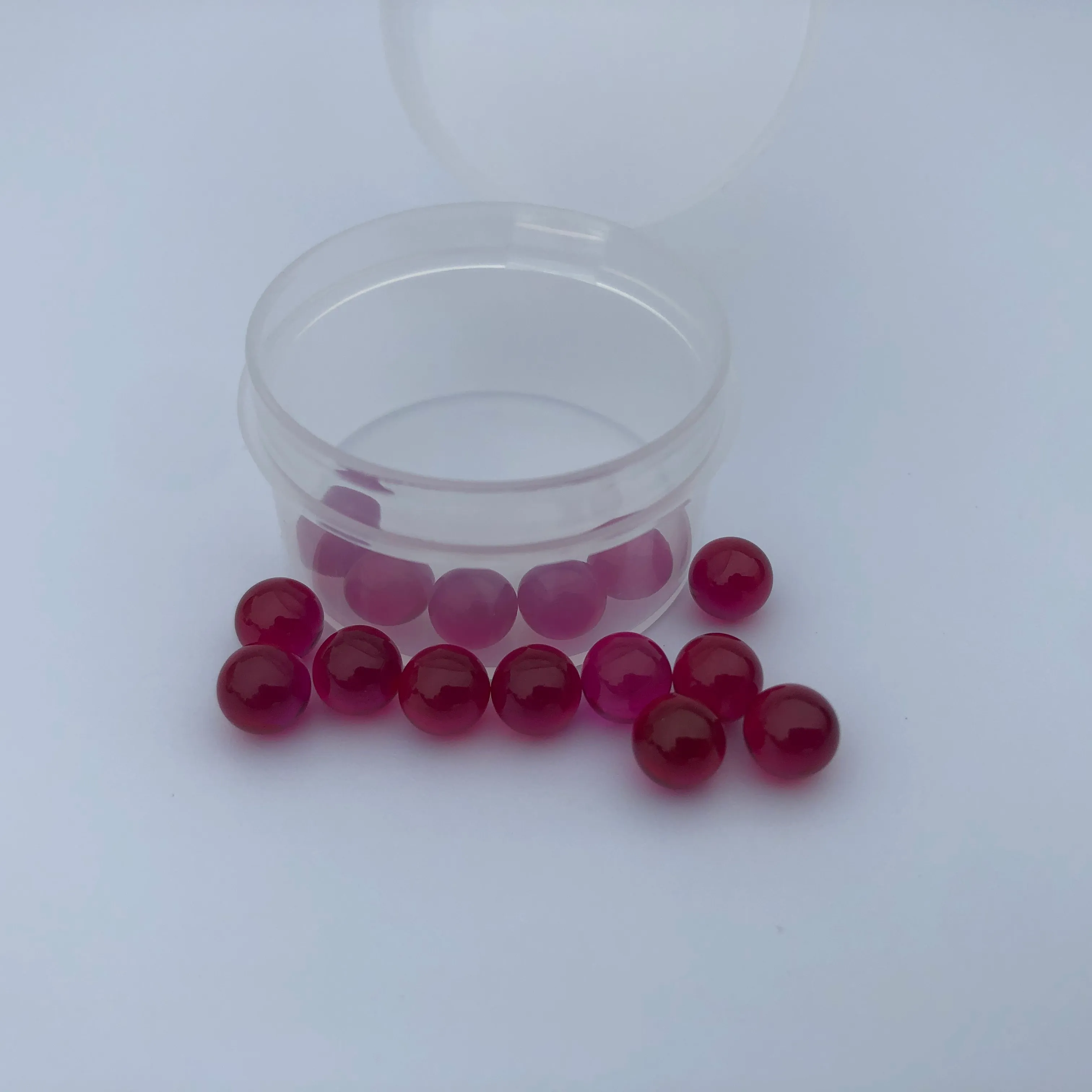 6mm Ruby Ball Terp Pearl Dab Pearl Insert Red Color For 25mm 30mm Quartz Banger Nails Glass Bongs