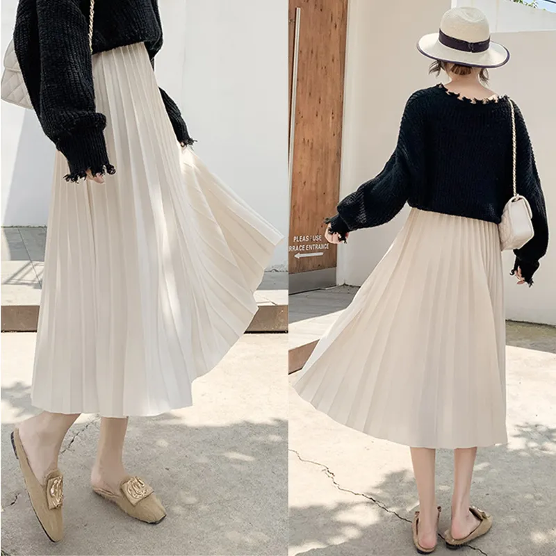 Mid length hotsell pleated skirts 2019