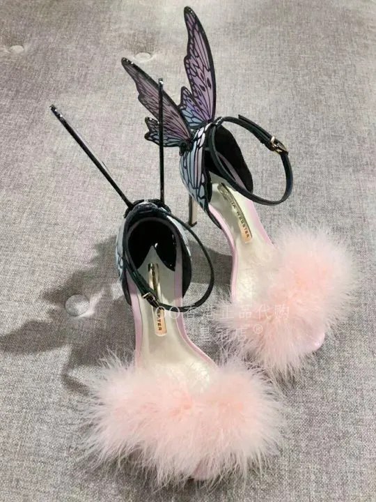 Angel wing flat sandals store