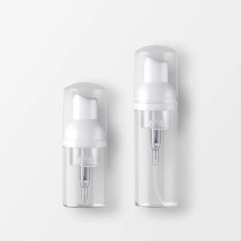 30 ml 60 ml Plastic Schuim Pomp Fles 2 oz Clear White Zeepdispenser Flessen Handdesinfecterend Mousses Vloeibare schuimende Container