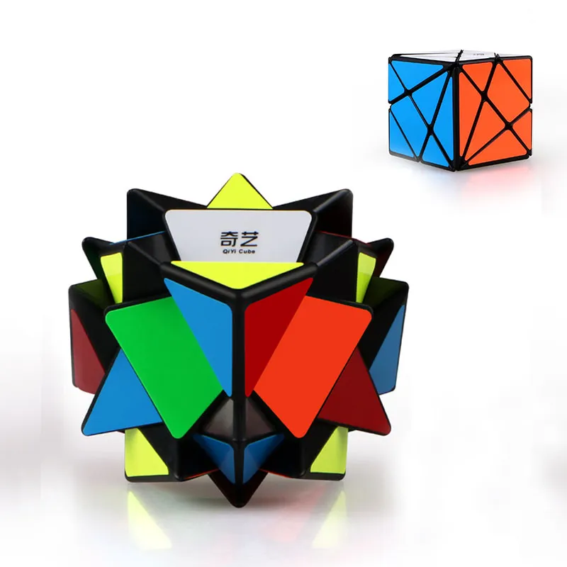 Qy Axis Magic Cube Ändra oregelbundet Jinggang Speed ​​Cube med frostat klistermärke Qy 3x3x3 Hot Sale