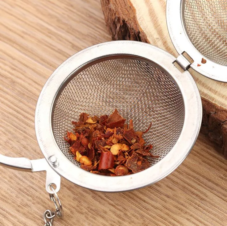 Infuseur à thé de filtre à épices de crépine de thé en vrac réutilisable,  passoire d'infuseur de thé, filtre à épices de feuille(7cm)