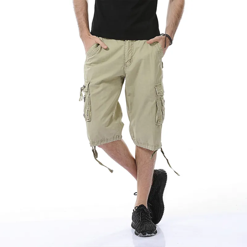 Pantaloncini da uomo 2021 Brand Umens Ginocchio Lunghezza di cotone Breck Multi Pocket Fashion Voia Casuals Casual Can Touys Size Aggiungi 30- 38