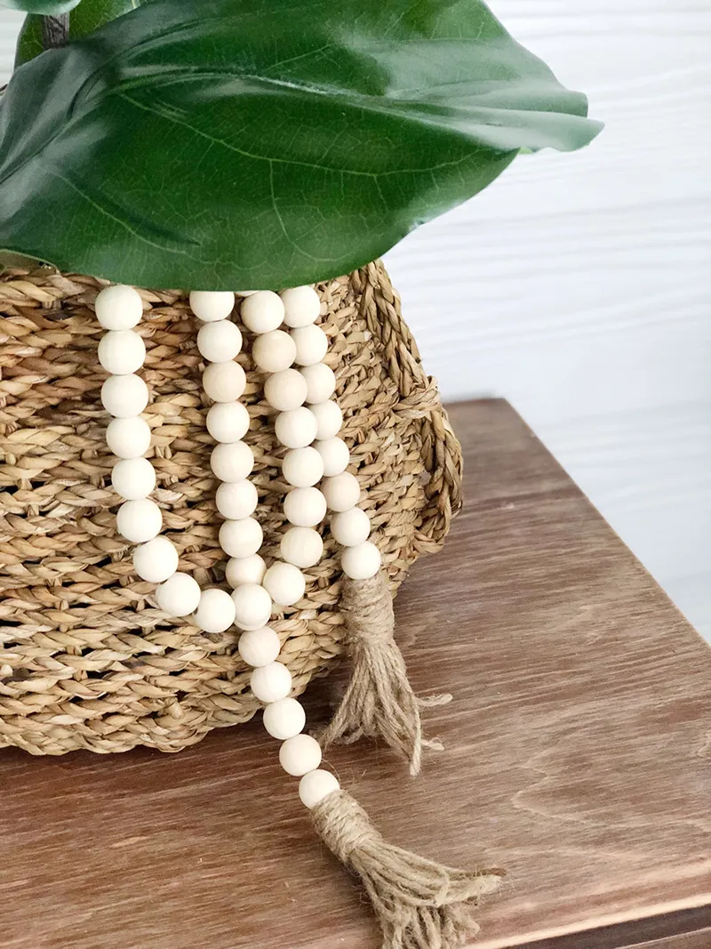 Nappe In Corda Di Iuta Con Perline Di Legno - Per Decorazioni Fai Da Te | Natale, Festività E Casa - Foto 10