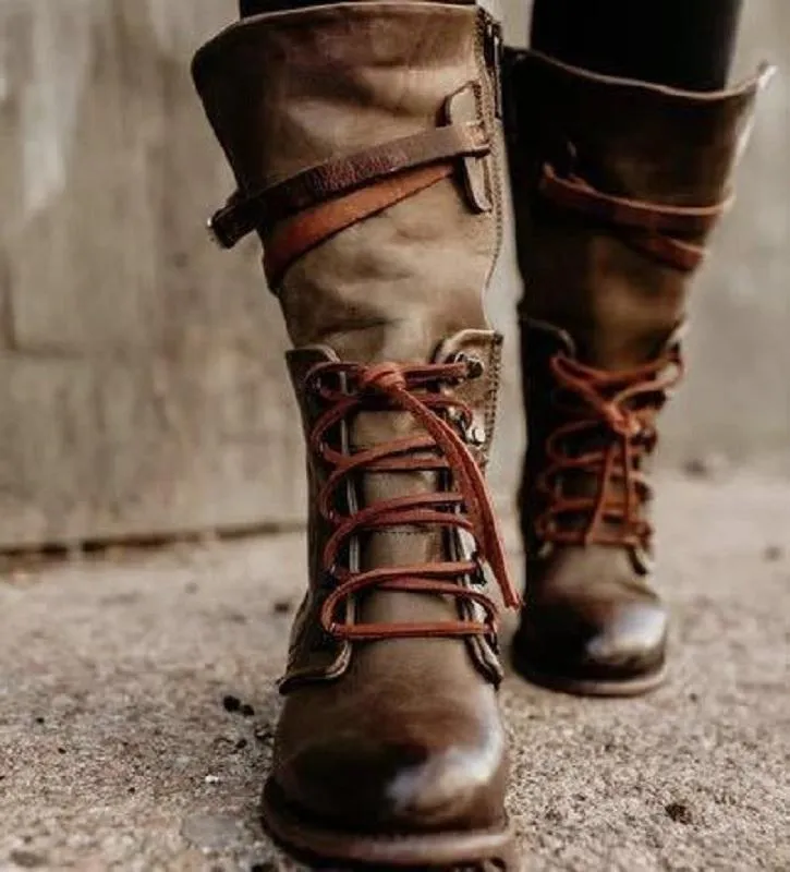 Bottes mi mollet plates outlet