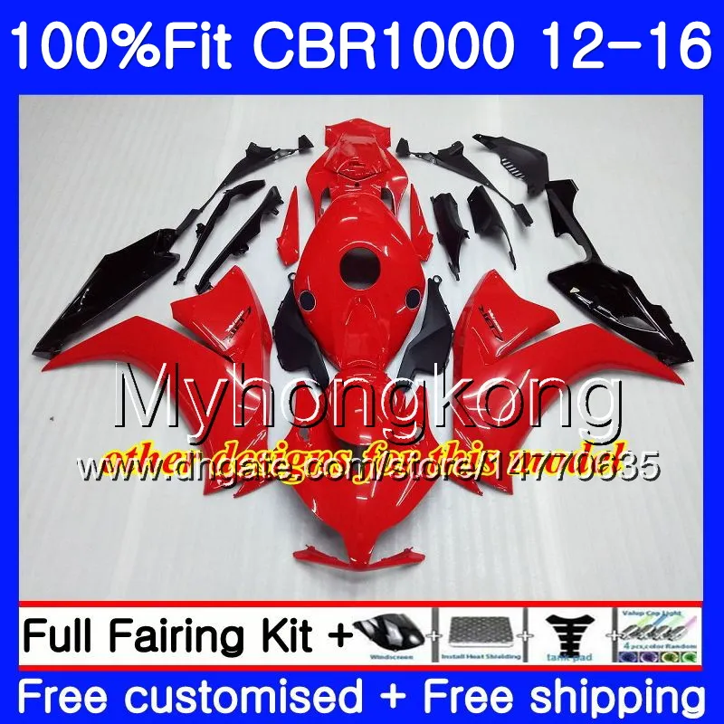 CBR1000RR Motorcycle Full Fairings Kit Injection Matte Black