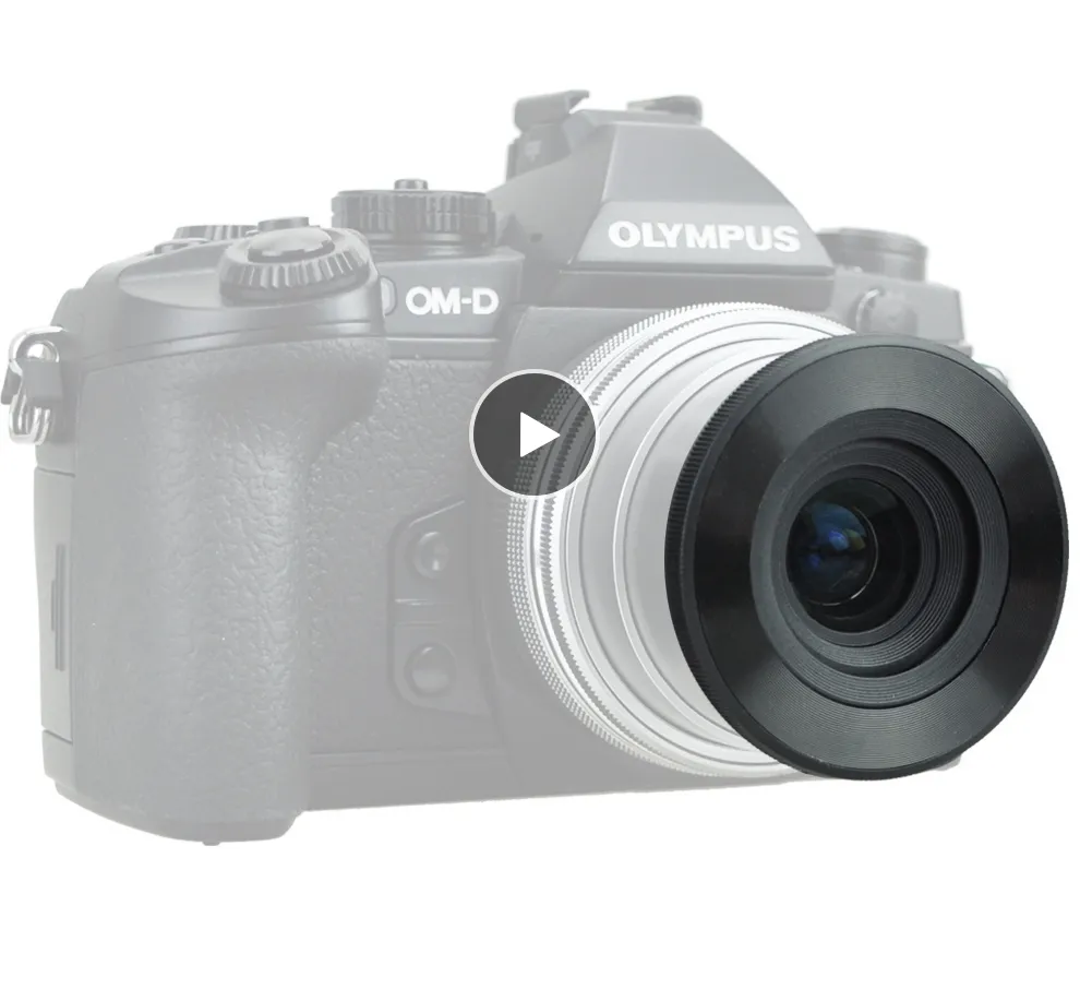 Capuchon d'objectif automatique pour Olympus M.ZUIKO DIGITAL ED 14-42mm f/3.5-5.6 EZ pour Panasonic G Vario12-32mm f/3.5-5.6 ASPH