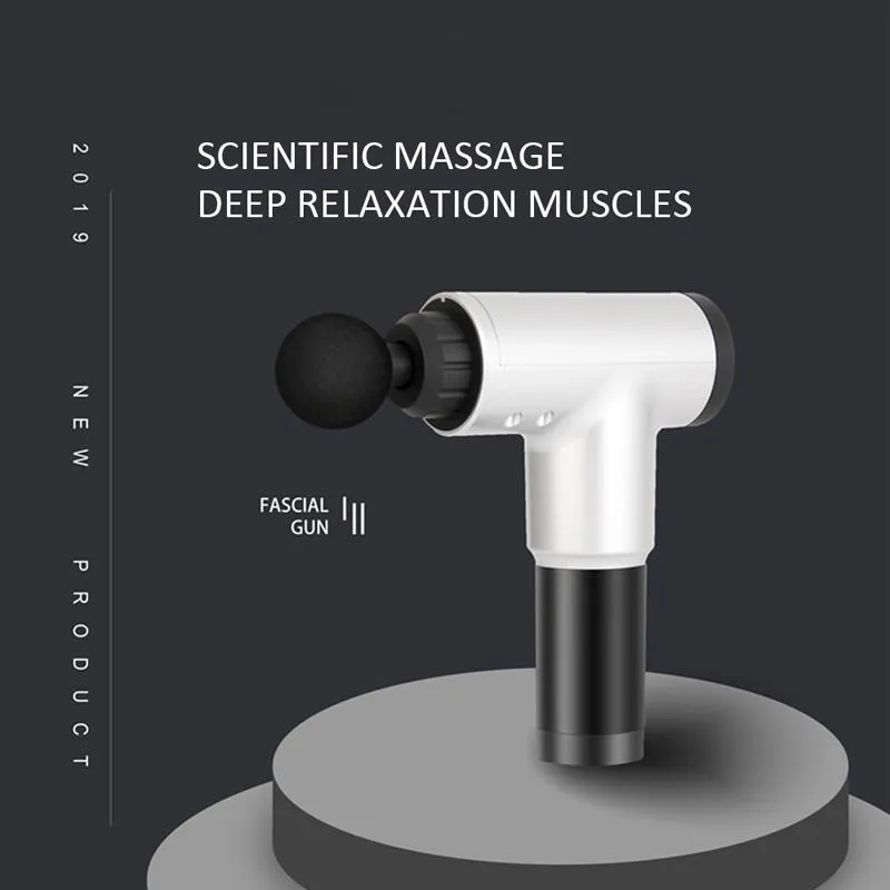 Electric Muscle Massage Gun Deep Muscle Fascia Tissue Massager Therapy Gun Exercising Muscle Pain Relief Body Shaping