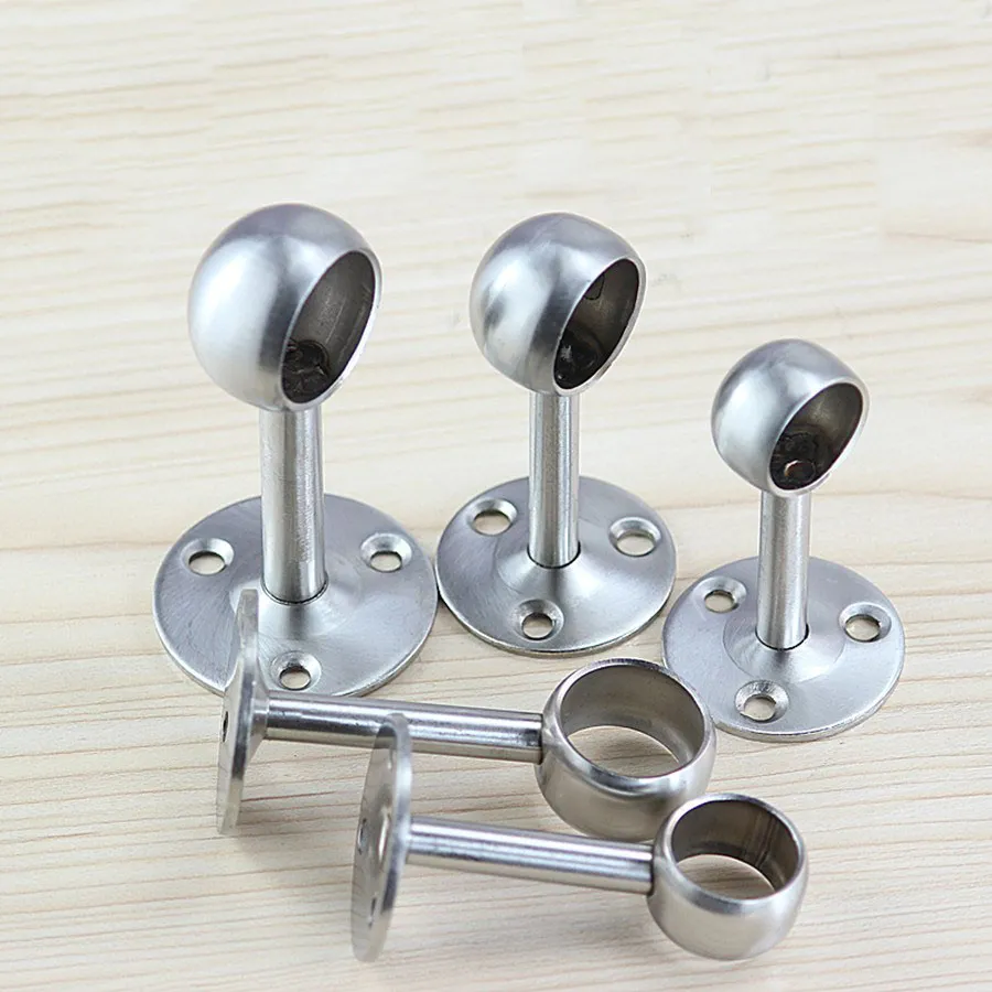 25mm stainless steel hanger wall bracket energy saving towel rack holder fixed flange House furniture socket closet bathroom hardware