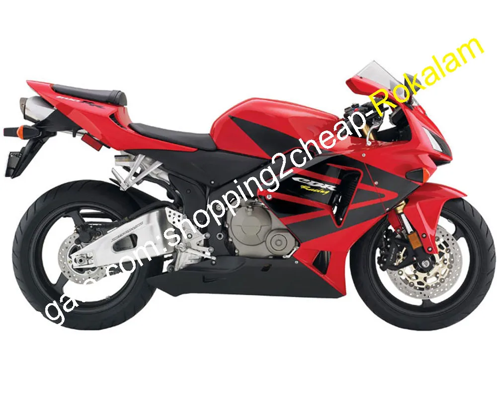 ZXMT Fairing Bodywork Kit – Honda CBR 1000RR 2004–2005, Red/Black/Orange, 21pcs