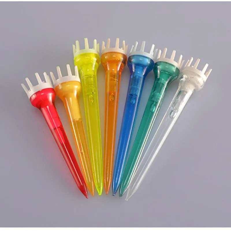 100pcs 3 dimensioni di colore casuale fabbrica diretta golf pin palla putter golf driver chiodo plastica putter copricapo trasparente palla tee