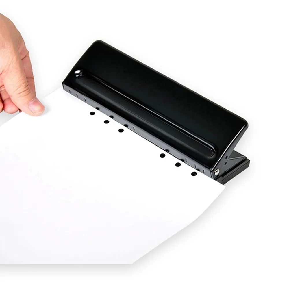 Office Hole Punch A4/A5/B5 Metal White Hole Punch Folder Hole Punch 6 Hole DIN A5 Paper Hole Punch Pocket Hole Punch Office Supplies For 5 Sheets Of Hole Punch Paper - View #5