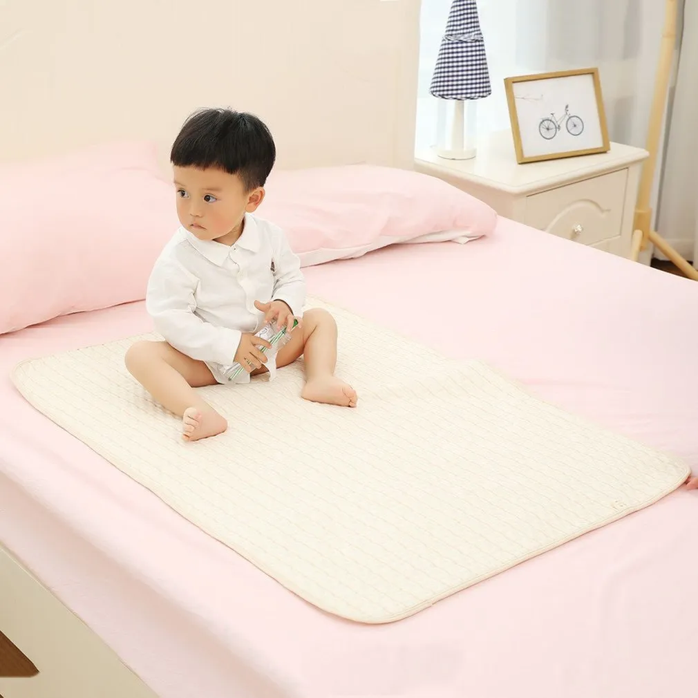 Baby bomull urin mat blöja nappy sängkläder byta täckplatta vattentät madrass beskyddare baby nappy pad för att sova