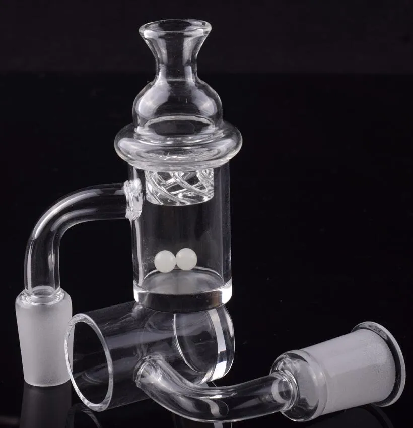 DHL New XXL Flat Top 5 milímetros inferior prego Quartz Banger com UFO Spinning Carb Cap incandescência Terp Pérola Insert para tubulações de água de vidro