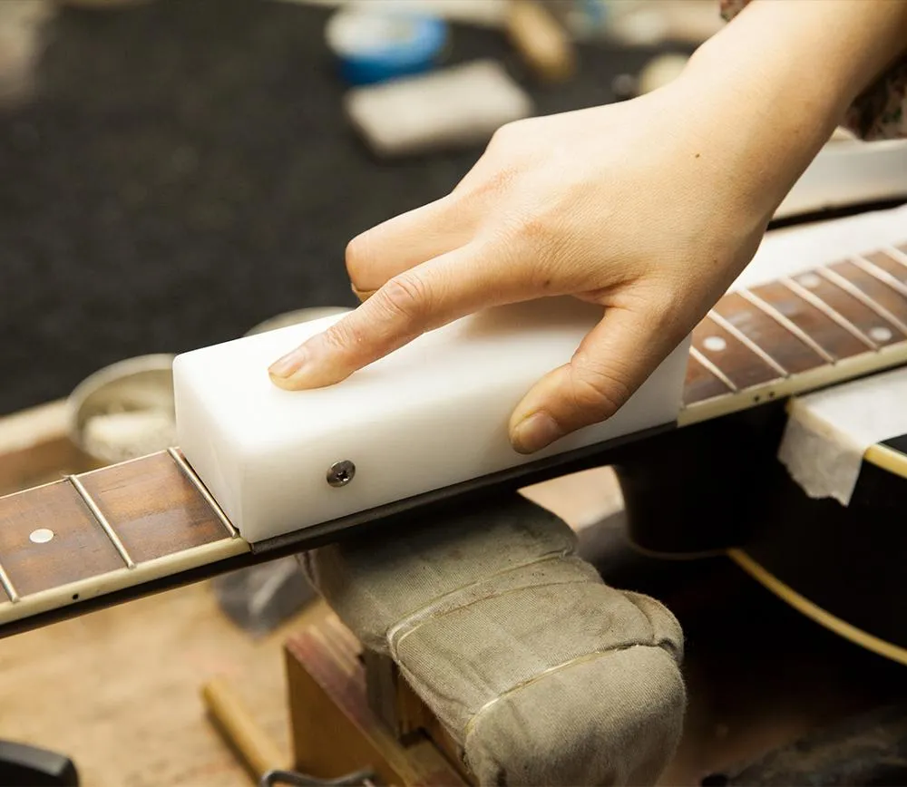 Jauge de rayon de cordes de guitare en acier inoxydable 9 pièces/ensemble,  outil de Luthier constructeur, ensemble de réparation de cordes de basse