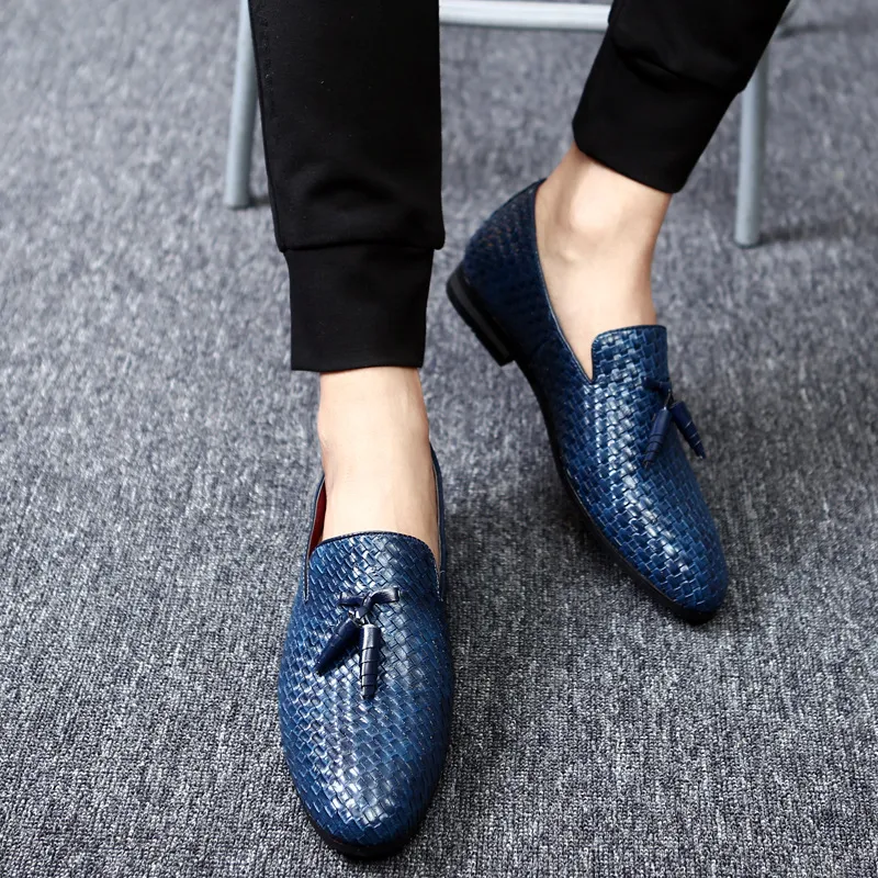 Men's Woven Leather Loafers Slip-On Dress Shoes Medium Width Size 48 from Dhgate Dress Shoes - price 55.49 Men's Woven Leather Loafers Slip-On Dress Shoes Medium Width Size 48 from Dhgate Dress Shoes - price 55.49